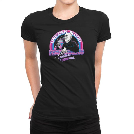 Unicorn Blood Frappe Exclusive - Womens Premium T-Shirts RIPT Apparel Small / Black