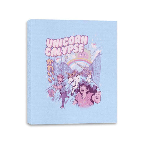 Unicorn Calypse - Canvas Wraps Canvas Wraps RIPT Apparel 11x14 / Baby Blue