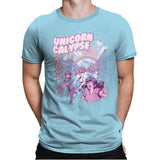 Unicorn Calypse - Mens Premium T-Shirts RIPT Apparel Small / Light Blue