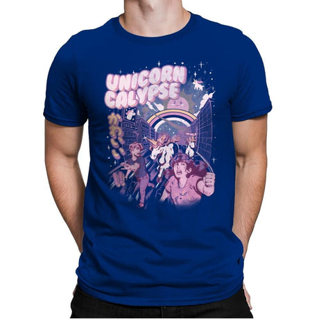 Unicorn Calypse - Mens Premium T-Shirts RIPT Apparel Small / Royal