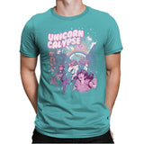 Unicorn Calypse - Mens Premium T-Shirts RIPT Apparel Small / Tahiti Blue