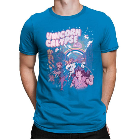Unicorn Calypse - Mens Premium T-Shirts RIPT Apparel Small / Turqouise