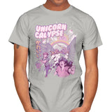 Unicorn Calypse - Mens T-Shirts RIPT Apparel Small / Ice Grey