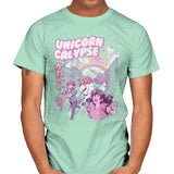Unicorn Calypse - Mens T-Shirts RIPT Apparel Small / Mint Green
