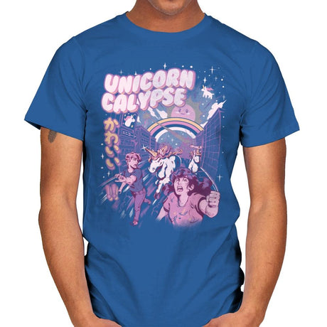 Unicorn Calypse - Mens T-Shirts RIPT Apparel Small / Royal