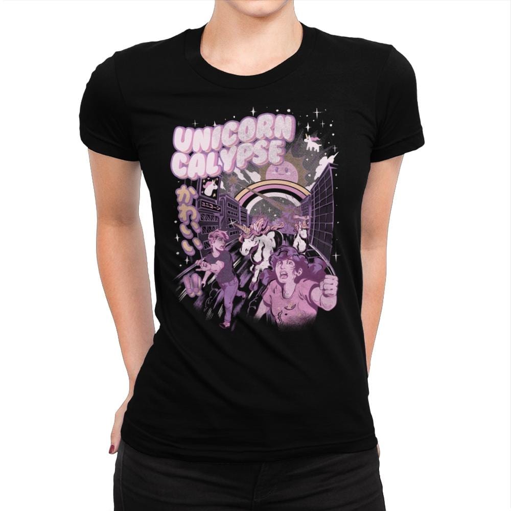 Unicorn Calypse - Womens Premium T-Shirts RIPT Apparel Small / Indigo