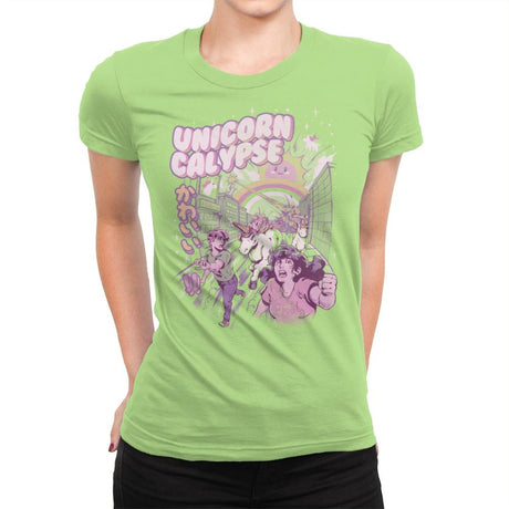 Unicorn Calypse - Womens Premium T-Shirts RIPT Apparel Small / Mint
