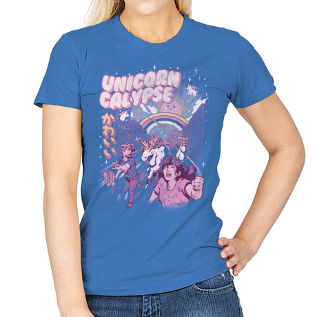 Unicorn Calypse - Womens T-Shirts RIPT Apparel Small / Iris