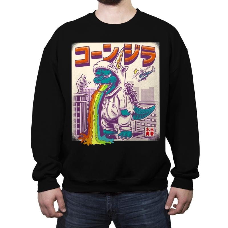 Unicornzilla - Crew Neck Sweatshirt Crew Neck Sweatshirt RIPT Apparel