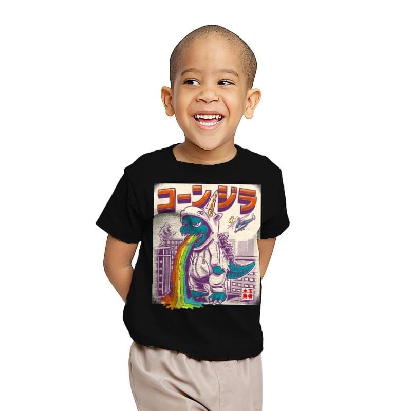 Unicornzilla - Youth T-Shirts RIPT Apparel X-small / Black