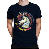 Uniquecorn - Mens Premium T-Shirts RIPT Apparel Small / Midnight Navy