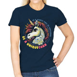 Uniquecorn - Womens T-Shirts RIPT Apparel Small / Navy
