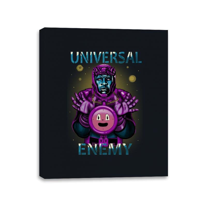 Universal Enemy - Canvas Wraps Canvas Wraps RIPT Apparel 11x14 / Black