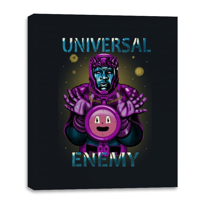 Universal Enemy - Canvas Wraps Canvas Wraps RIPT Apparel 16x20 / Black