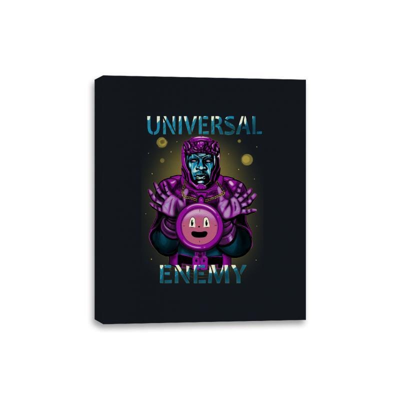 Universal Enemy - Canvas Wraps Canvas Wraps RIPT Apparel 8x10 / Black