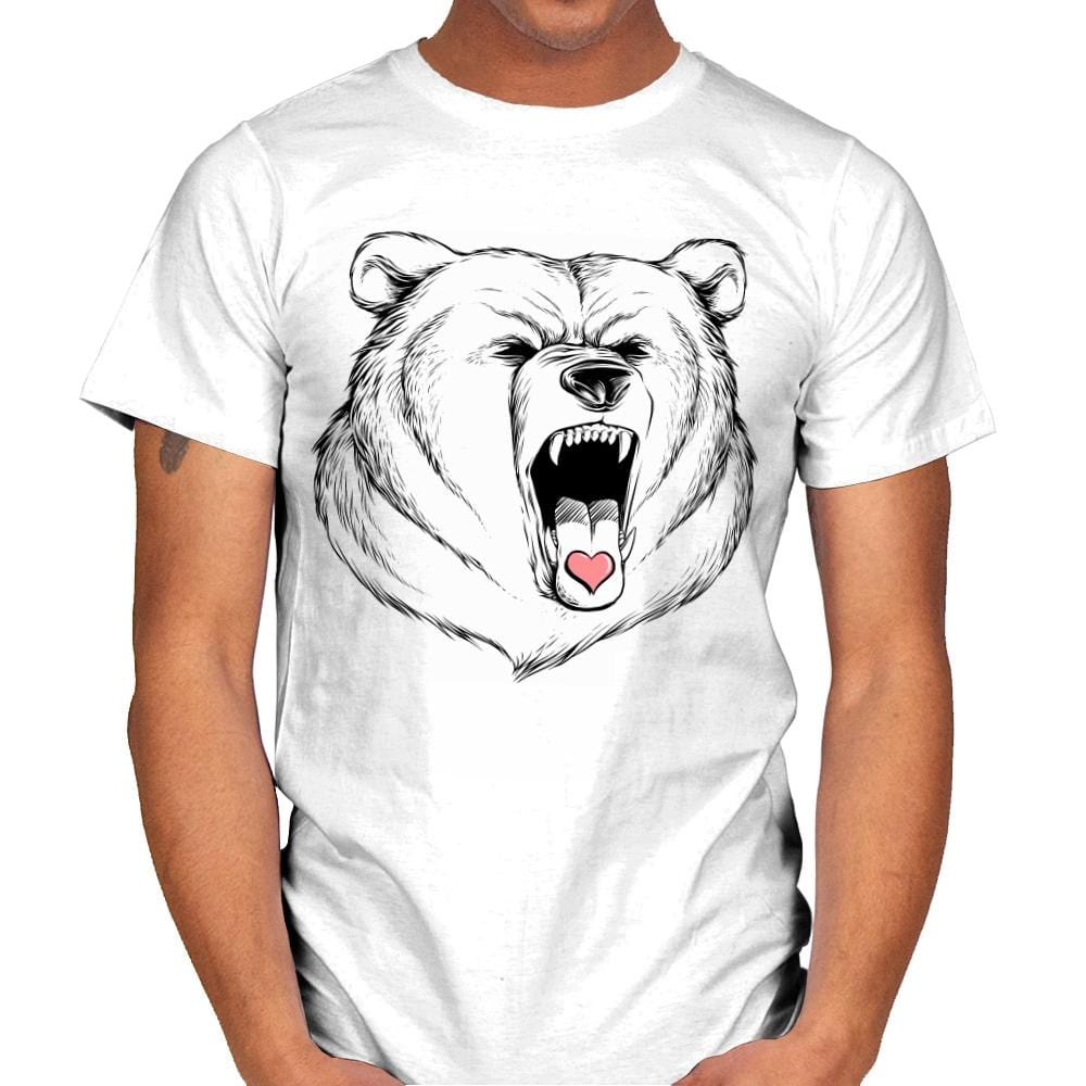 Universal Language Bear Love - Mens T-Shirts RIPT Apparel Small / White