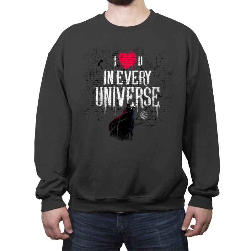 Universal Love - Crew Neck Sweatshirt Crew Neck Sweatshirt RIPT Apparel Small / Charcoal