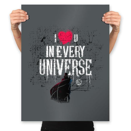 Universal Love - Prints Posters RIPT Apparel 18x24 / Charcoal