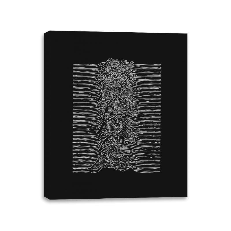Unknown Waves - Canvas Wraps Canvas Wraps RIPT Apparel 11x14 / Black