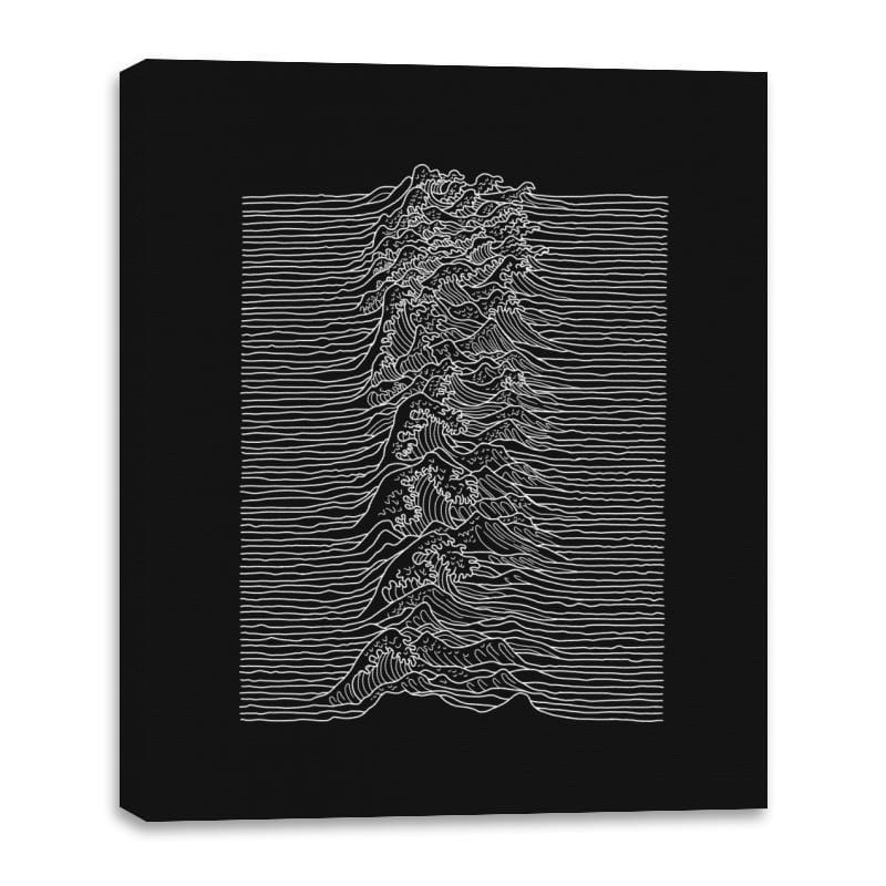 Unknown Waves - Canvas Wraps Canvas Wraps RIPT Apparel 16x20 / Black