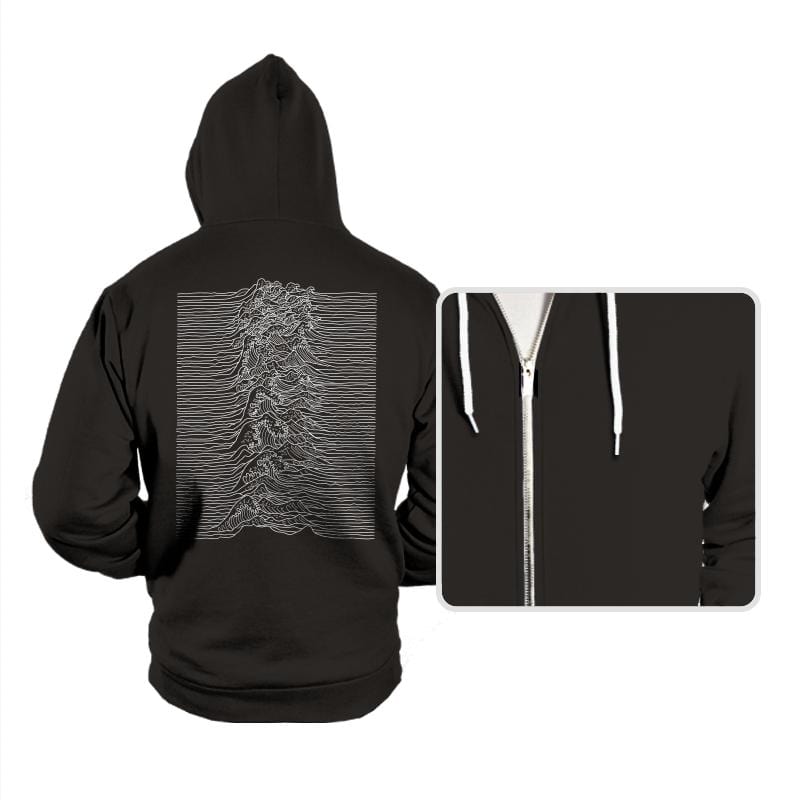 Unknown Waves - Hoodies Hoodies RIPT Apparel Small / Black