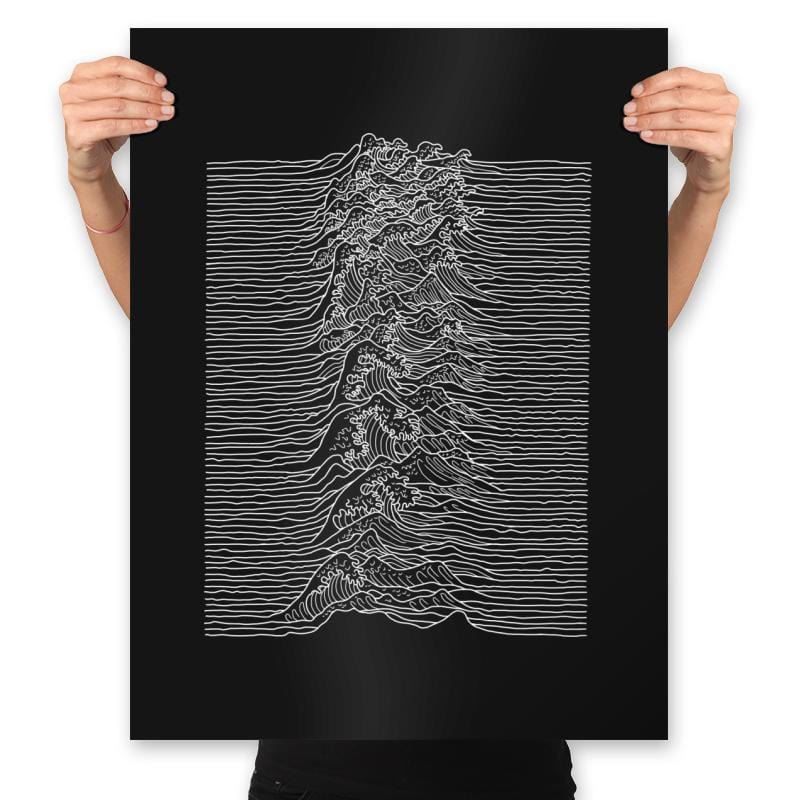 Unknown Waves - Prints Posters RIPT Apparel 18x24 / Black