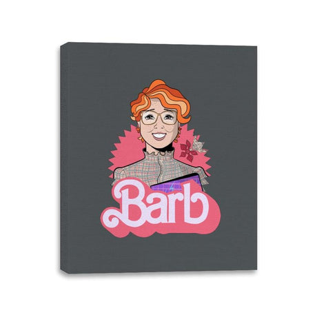 Upside Down Barb - Canvas Wraps Canvas Wraps RIPT Apparel 11x14 / Charcoal