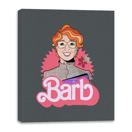 Upside Down Barb - Canvas Wraps Canvas Wraps RIPT Apparel 16x20 / Charcoal