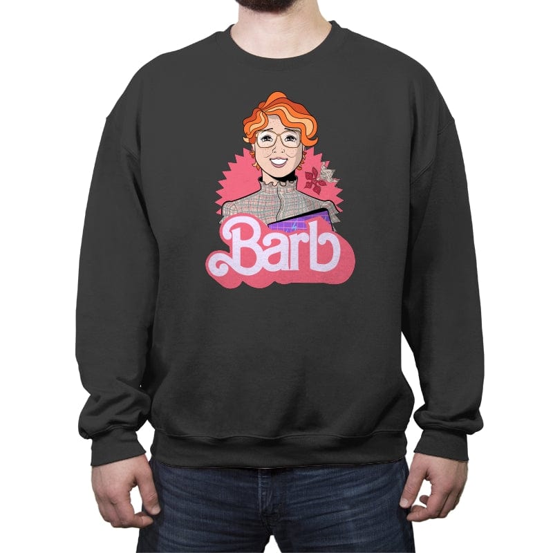 Upside Down Barb - Crew Neck Sweatshirt Crew Neck Sweatshirt RIPT Apparel Small / Charcoal