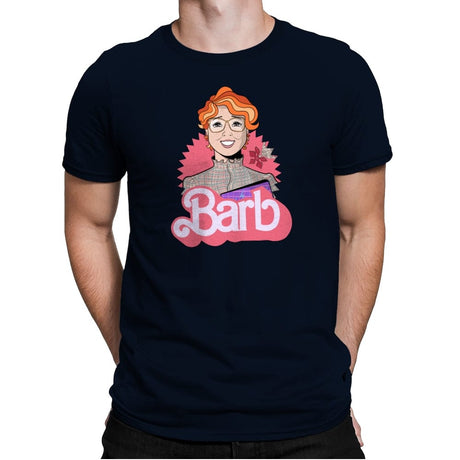 Upside Down Barb - Mens Premium T-Shirts RIPT Apparel Small / Midnight Navy