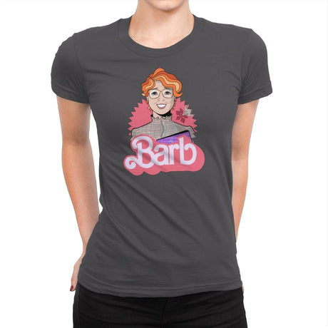 Upside Down Barb - Womens Premium T-Shirts RIPT Apparel Small / Heavy Metal