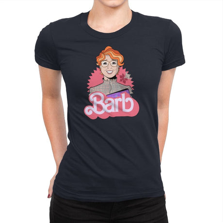 Upside Down Barb - Womens Premium T-Shirts RIPT Apparel Small / Midnight Navy