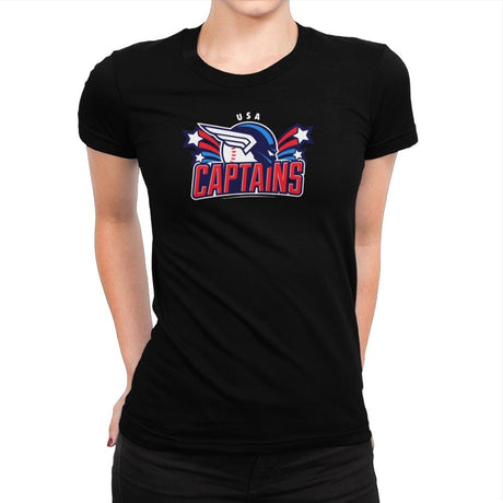 USA Captains - Star-Spangled - Womens Premium T-Shirts RIPT Apparel Small / Indigo