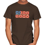 USA Donuts Exclusive - Star-Spangled - Mens T-Shirts RIPT Apparel Small / Dark Chocolate