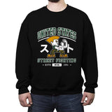 USA Street Fighting - Crew Neck Sweatshirt Crew Neck Sweatshirt RIPT Apparel