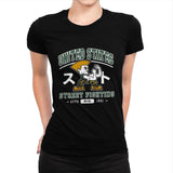 USA Street Fighting - Womens Premium T-Shirts RIPT Apparel Small / Indigo