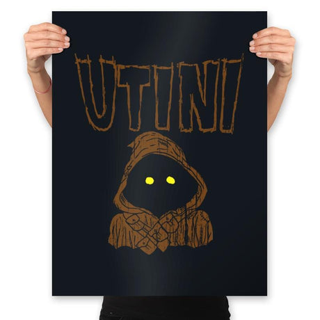 Utini!!! - Prints Posters RIPT Apparel 18x24 / Black