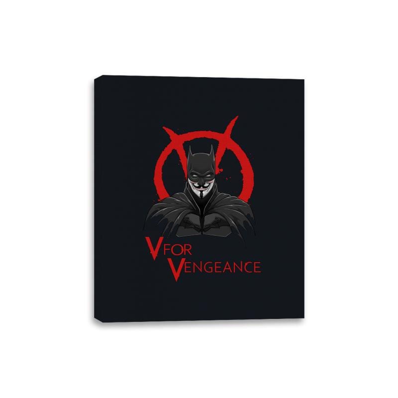 V for Vengeance - Canvas Wraps Canvas Wraps RIPT Apparel 8x10 / Black