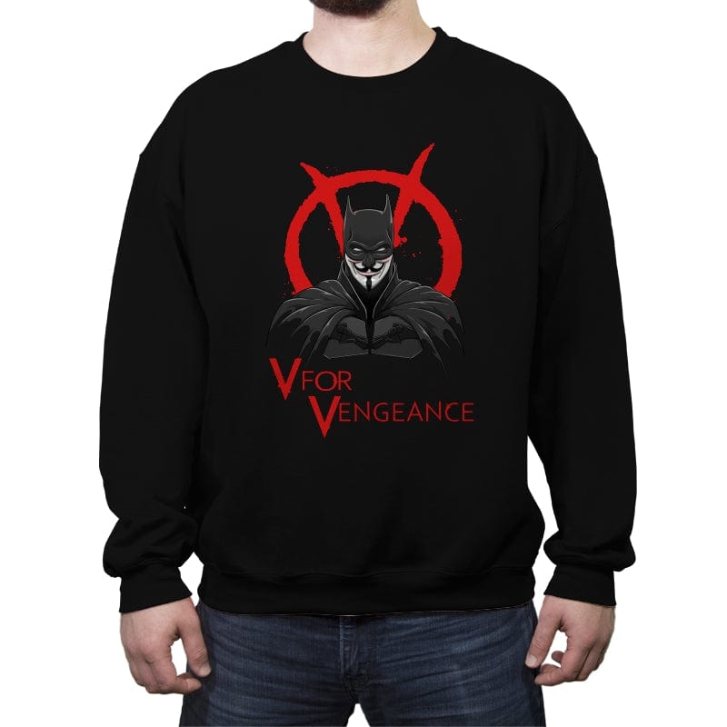 V for Vengeance - Crew Neck Sweatshirt Crew Neck Sweatshirt RIPT Apparel Small / Black