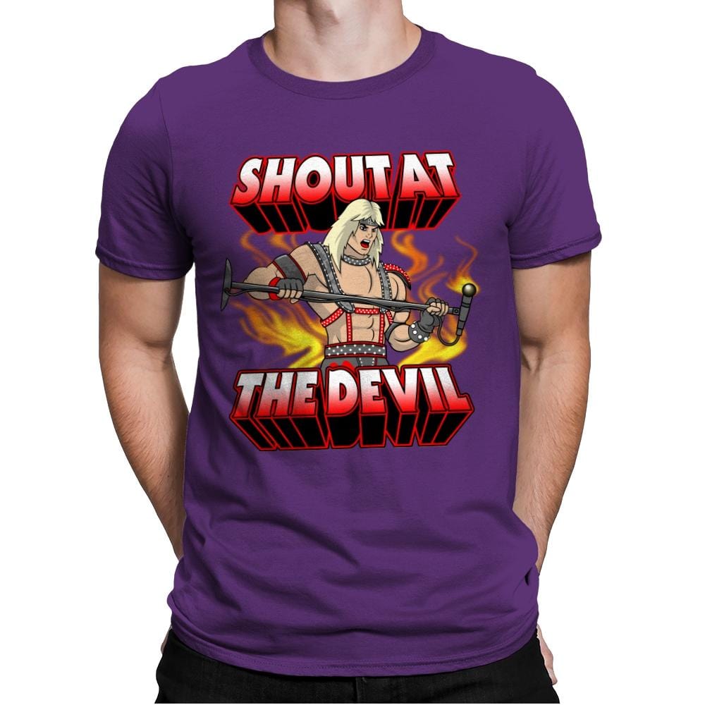 V Man - Mens Premium T-Shirts RIPT Apparel Small / Purple Rush