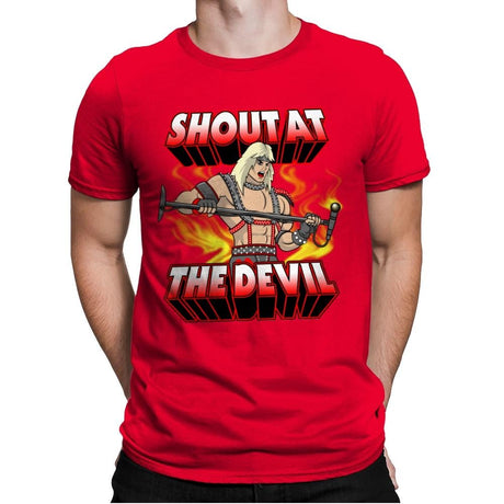 V Man - Mens Premium T-Shirts RIPT Apparel Small / Red