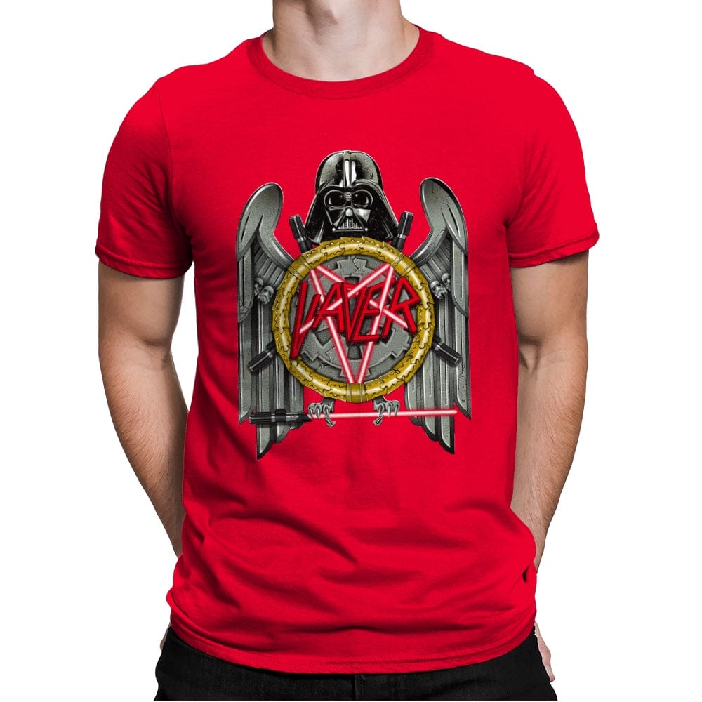 VADER OF DEATH - Anytime - Mens Premium T-Shirts RIPT Apparel Small / Red