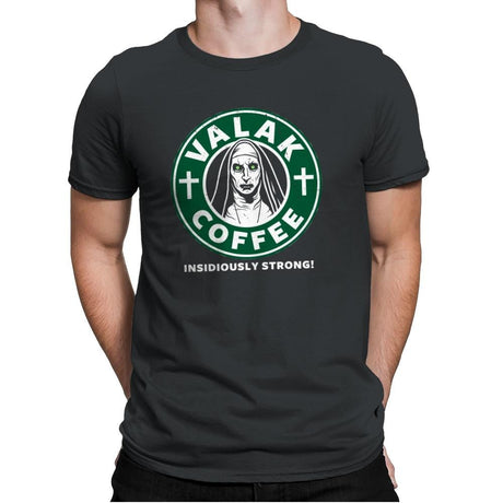 Valak Coffee - Mens Premium T-Shirts RIPT Apparel Small / Heavy Metal