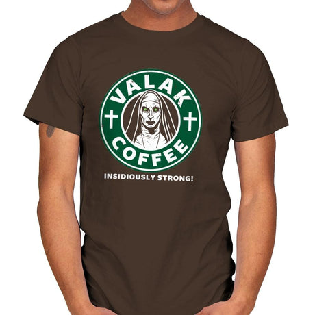 Valak Coffee - Mens T-Shirts RIPT Apparel Small / Dark Chocolate