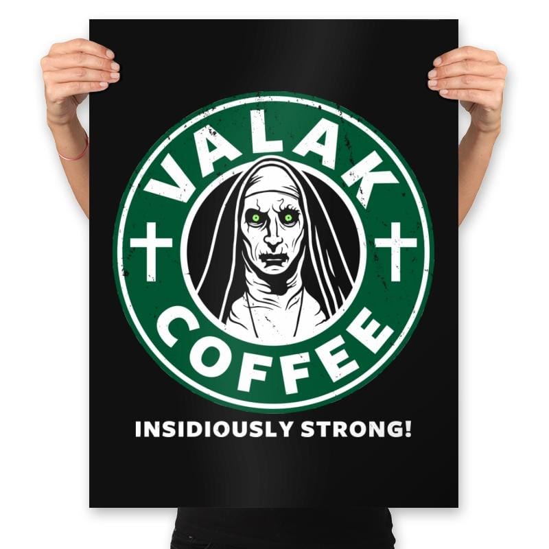 Valak Coffee - Prints Posters RIPT Apparel 18x24 / Black