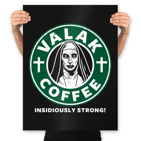 Valak Coffee - Prints Posters RIPT Apparel 18x24 / Black