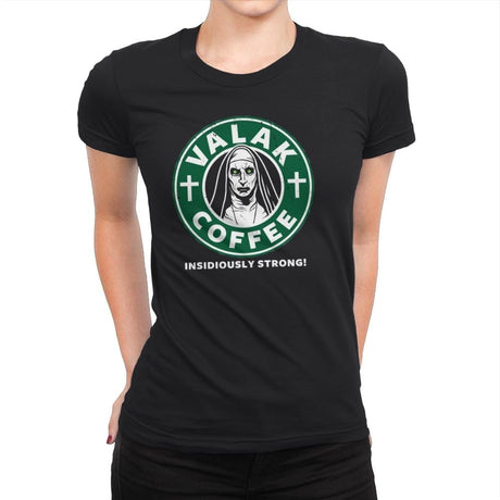Valak Coffee - Womens Premium T-Shirts RIPT Apparel Small / Black