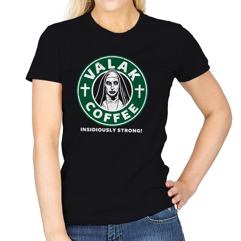 Valak Coffee - Womens T-Shirts RIPT Apparel Small / Black