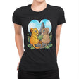 Valentine Lions - Womens Premium T-Shirts RIPT Apparel Small / Black