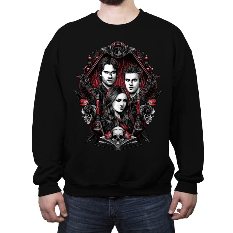 Vampire Blood - Crew Neck Sweatshirt Crew Neck Sweatshirt RIPT Apparel Small / Black